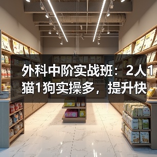 外科中阶实战班：2人1猫1狗实操多，提升快！