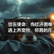 兽医使命：当经济困难遇上养宠物，你真的在履行责任吗？（图2）
