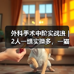 外科手术中阶实战班|2人一组实操多,一猫一狗提升快!(图4) 外科手术中阶实战班|2人一组实操多,一猫一狗提升快!(图4)