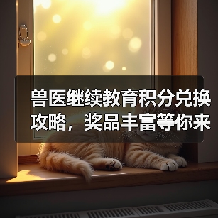 兽医继续教育积分兑换攻略,奖品丰富等你来拿(图4) 兽医继续教育积分兑换攻略,奖品丰富等你来拿(图4)