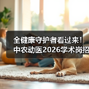 全健康守护者看过来！中农动医2026学术岗招聘启动（图2）