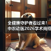 全健康守护者看过来！中农动医2026学术岗招聘启动（图4）