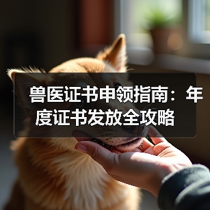 兽医证书申领指南：年度证书发放全攻略（图2）
