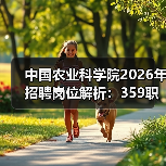 中国农业科学院2026年招聘岗位解析:359职位全面解读(图2) 中国农业科学院2026年招聘岗位解析:359职位全面解读(图2)