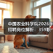 中国农业科学院2026年招聘岗位解析:359职位全面解读(图4) 中国农业科学院2026年招聘岗位解析:359职位全面解读(图4)