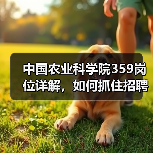 中国农业科学院359岗位详解，如何抓住招聘机遇？