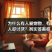 为什么有人爱宠物，有人却讨厌？其实答案很简单