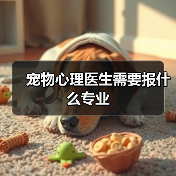 宠物心理医生需要报什么专业
