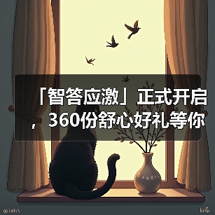 「智答应激」正式开启，360份舒心好礼等你赢！