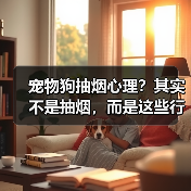 宠物狗抽烟心理？其实不是抽烟，而是这些行为在“模仿”！（图3）