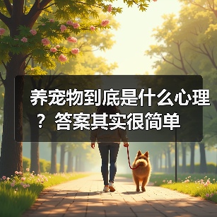养宠物到底是什么心理？答案其实很简单