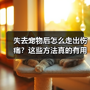 失去宠物后怎么走出伤痛？这些方法真的有用