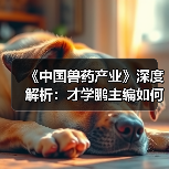 《中国兽药产业》深度解析：才学鹏主编如何解读行业趋势（图4）