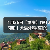 1月26日【重庆】(第125期)丨犬猫外科(高阶)班！含SUB(人人可实操)、乳糜胸等技术！