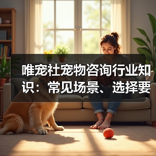 唯宠社宠物咨询行业知识:常见场景、选择要点与注意事项(图4) 唯宠社宠物咨询行业知识:常见场景、选择要点与注意事项(图4)