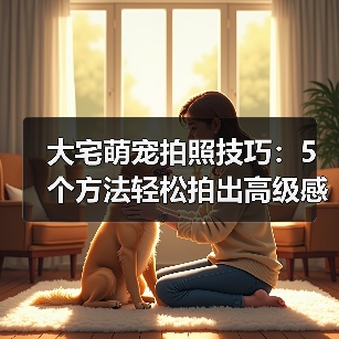 大宅萌宠拍照技巧：5个方法轻松拍出高级感宠物照片（图3）