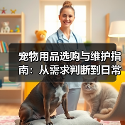 宠物用品选购与维护指南：从需求判断到日常保养（图1）