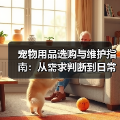 宠物用品选购与维护指南：从需求判断到日常保养（图4）