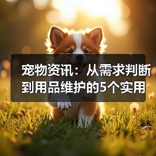 宠物资讯：从需求判断到用品维护的5个实用方法（图3）