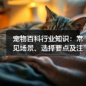 宠物百科行业知识：常见场景、选择要点及注意事项