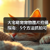大宅萌宠宠物图片拍摄指南：5个方法抓拍可爱瞬间（图4）