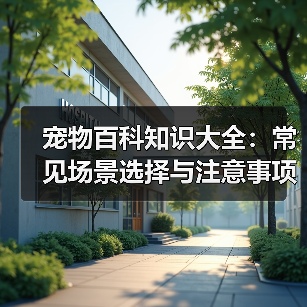 宠物百科知识大全:常见场景选择与注意事项指南(图3) 宠物百科知识大全:常见场景选择与注意事项指南(图3)
