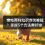 宠物百科知识查询难题?掌握5个方法用好宠物门户平台(图4) 宠物百科知识查询难题?掌握5个方法用好宠物门户平台(图4)