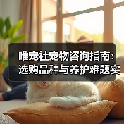 唯宠社宠物咨询指南：选购品种与养护难题实用5方法