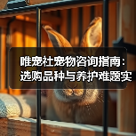 唯宠社宠物咨询指南:选购品种与养护难题实用5方法(图4) 唯宠社宠物咨询指南:选购品种与养护难题实用5方法(图4)