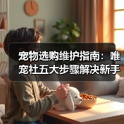 宠物选购维护指南:唯宠社五大步骤解决新手难题2026(图4) 宠物选购维护指南:唯宠社五大步骤解决新手难题2026(图4)