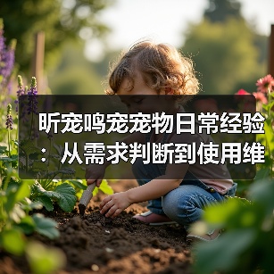 昕宠鸣宠宠物日常经验：从需求判断到使用维护指南