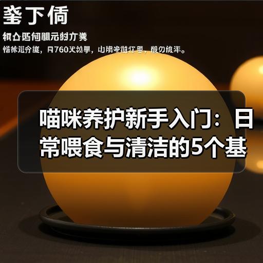 喵咪养护新手入门：日常喂食与清洁的5个基础步骤
