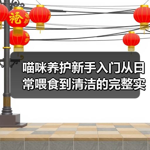 喵咪养护新手入门从日常喂食到清洁的完整实操流程