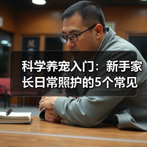 科学养宠入门：新手家长日常照护的5个常见误区